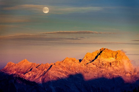 Enrosadira sulle Dolomiti - Foto Bandion
